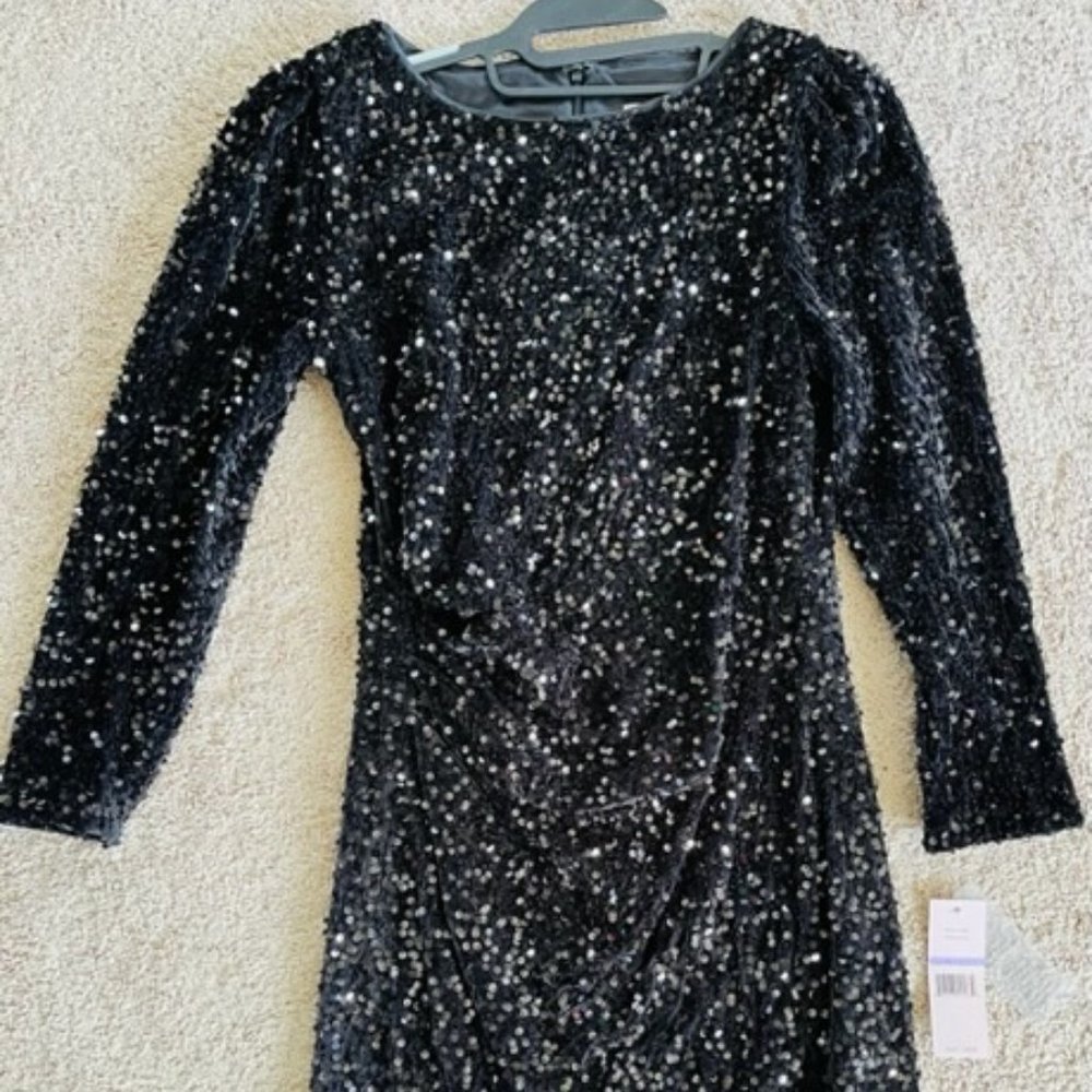 Formal Black Sequin Dress